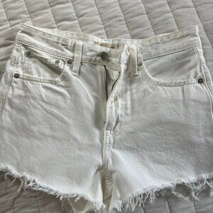 Madewell Relaxed Shorts White Size 25